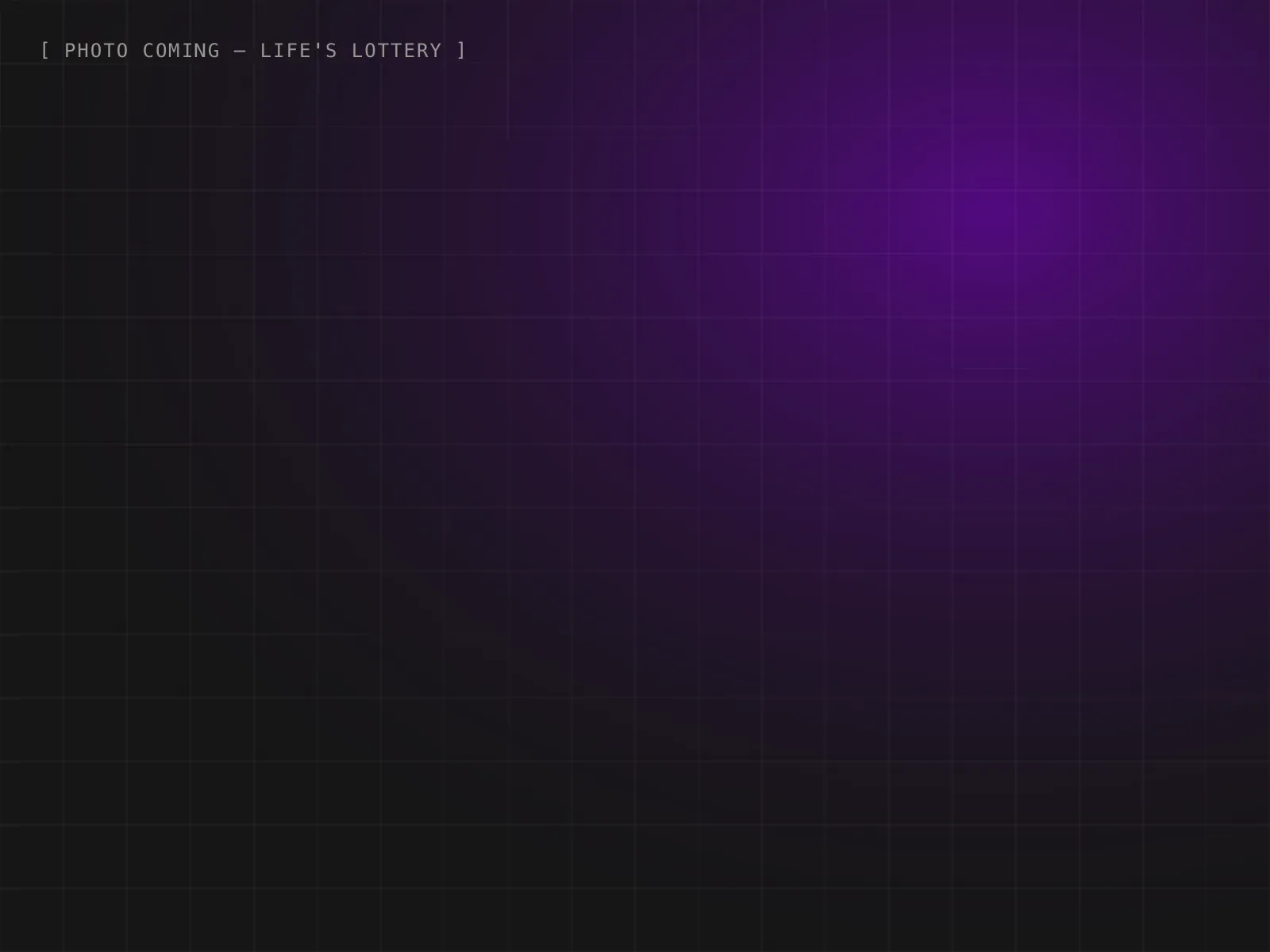 Placeholder cover for Life's Lottery